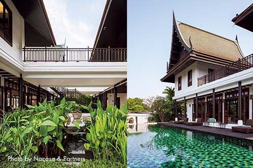 【新刊】Sensory Luxury in Open-Air Splendor　寺院の鐘の音が響く、バンコクのヴィラでの滞在